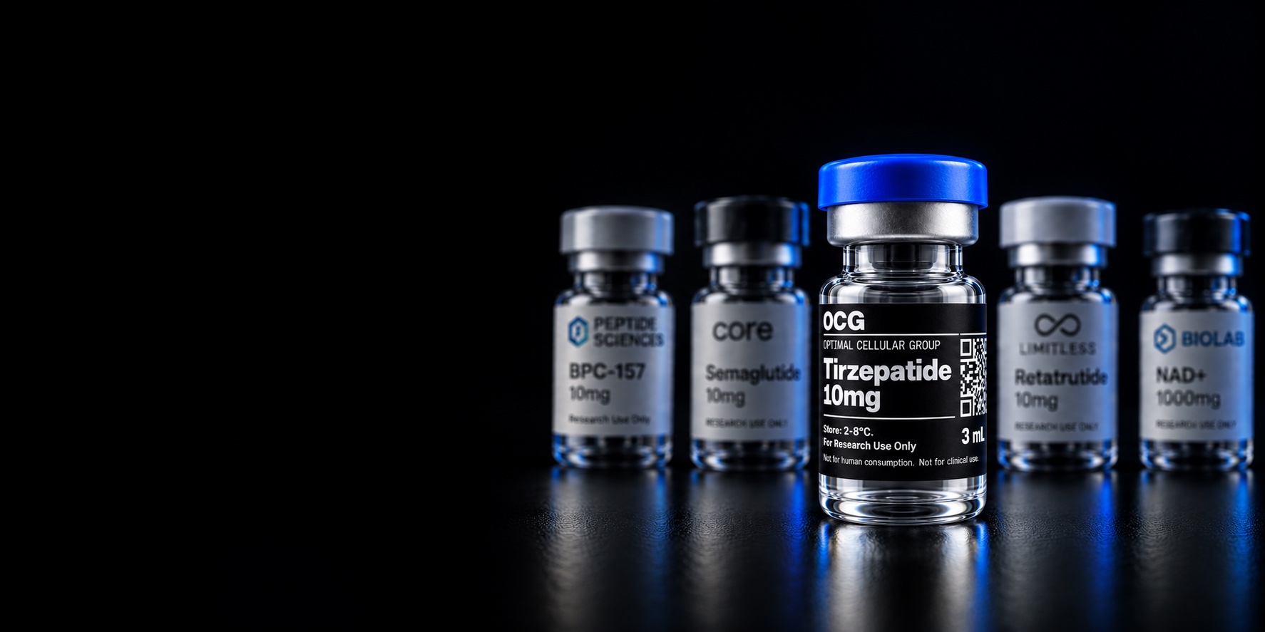 OCG Peptide Vials — Precision, Purity, Potency